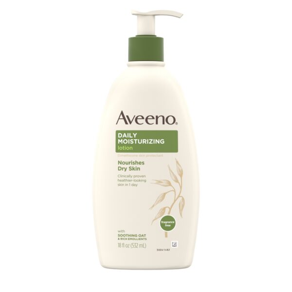 Aveeno Daily Moisturizing Lotion, Unscented, 18 Fl. Oz