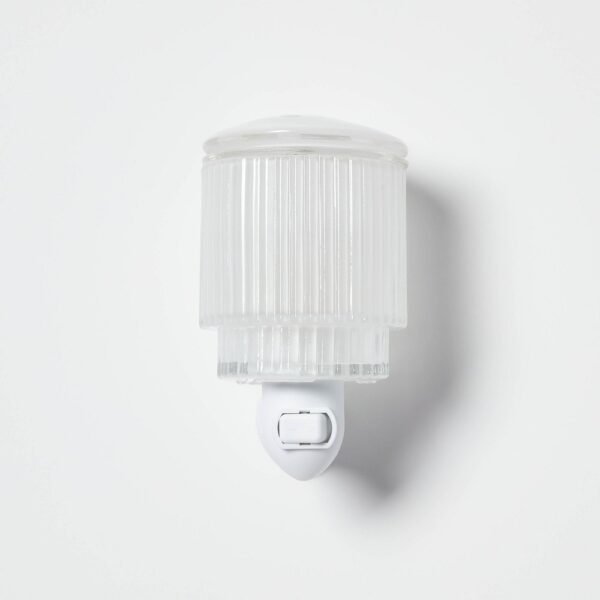 Ribbed Glass Wall Plug-in Wax Warmer - Threshold "