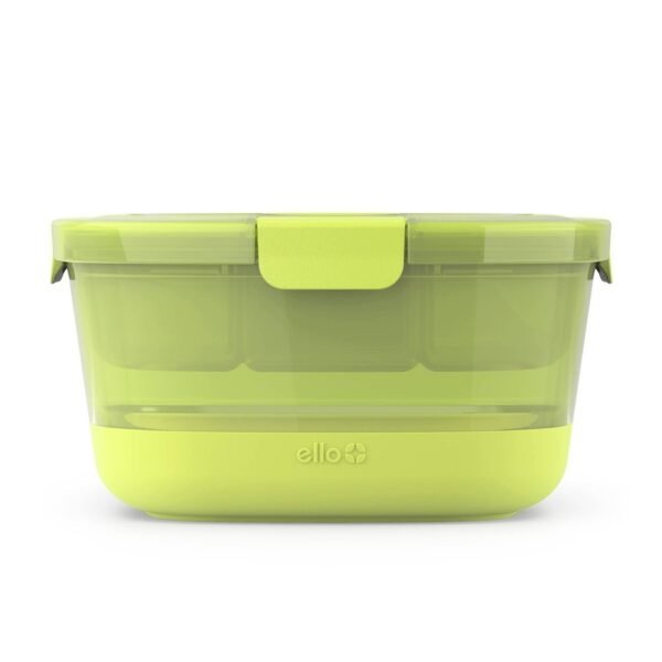 Ello Plastic Salad Bento Food Storage Container Set Neon "