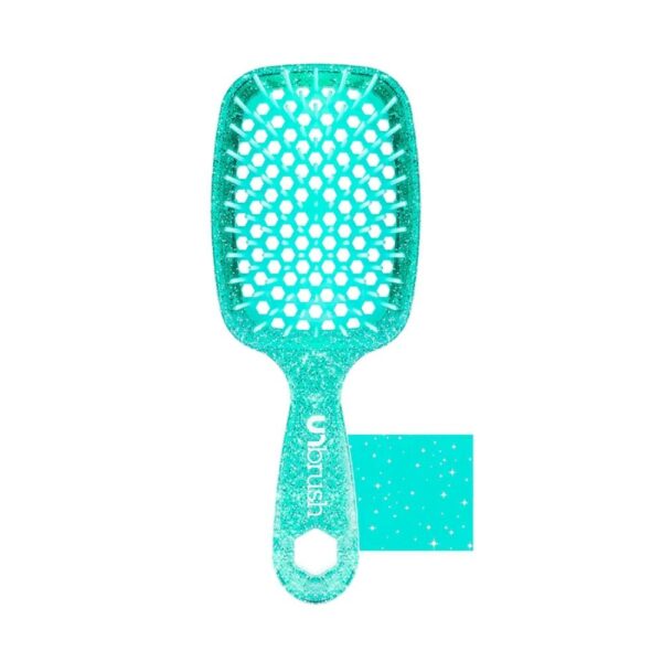 UNbrush Detangler Hair Brush - Glitter Turquoise
