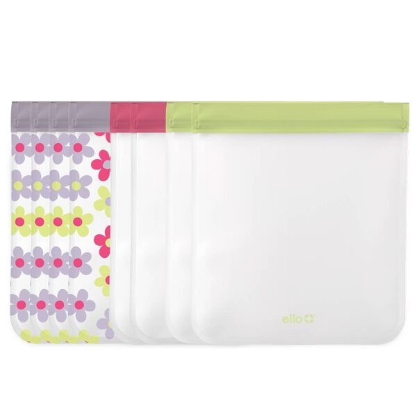 Ello 8pk Reusable Food Storage Bags "
