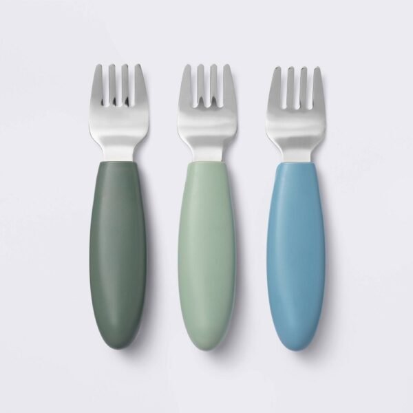 Stainless Steel Forks - 3pk - Blue/Green - Cloud Island "
