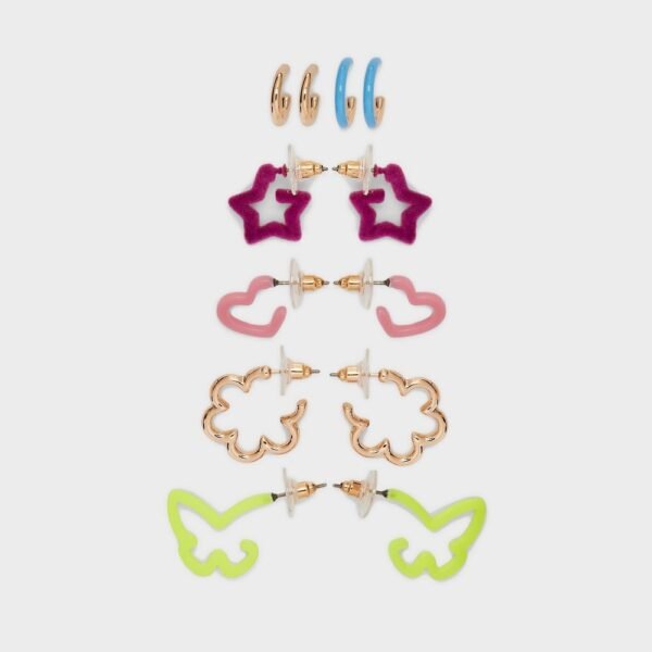 Girls' 6pk Hoop Earring Set - Art Class?