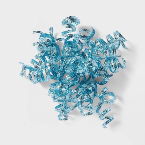 Curl Swirl Specialty Trend - Spritz: Blue Gift Wrap Bow, Decorative Present Accessory, Solid Pattern, 6"