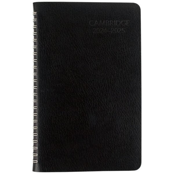 Cambridge Hometown 2024-25 Weekly/Monthly Planner 8.375"x9.375" Black