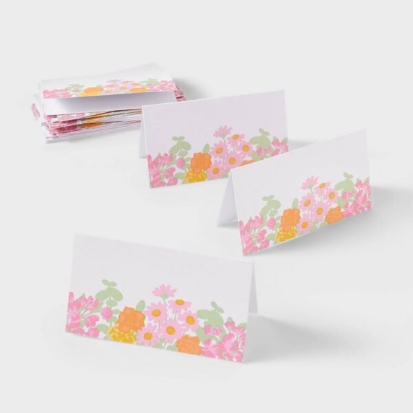 20ct Floral Place Cards - Spritz "