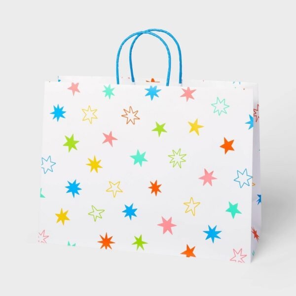 Medium Stars on White Gift Bag - Spritz? "