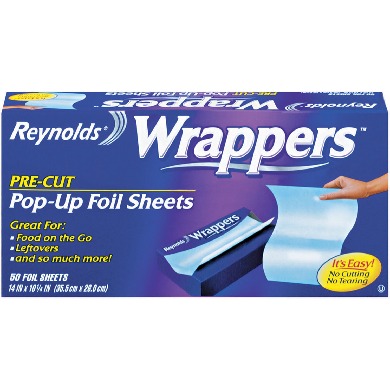 11931598-1.jpg Reynolds Wrap 50-Count Wrap Foil Sheets " - Image 1