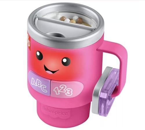 Fisher-Price Laugh & Learn Wake up & Learn Coffee Mug - Pink "
