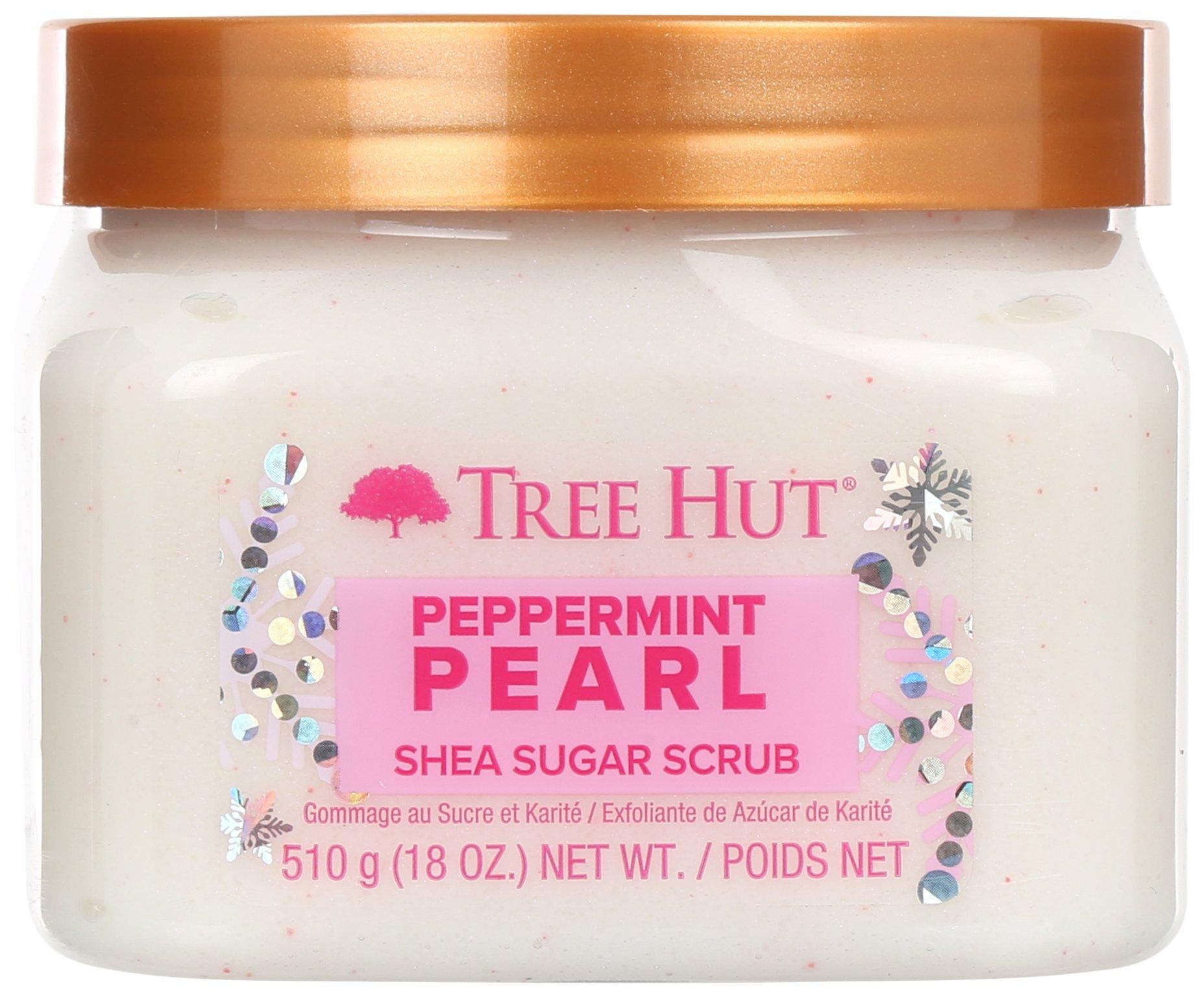 1269995783-1.jpg Tree Hut Peppermint Pearl Shea Sugar Body Scrub - 18oz " - Image 1