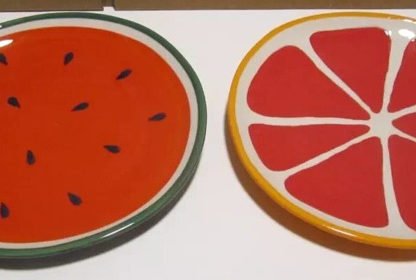 Tabitha Brown for Target 2 Pc. Stoneware Appetizer Plates NEW!