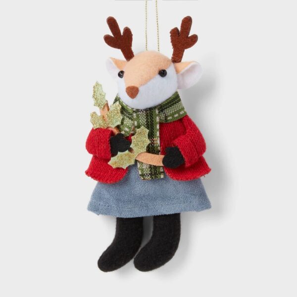 Fabric Deer Christmas Tree Ornament - Wondershop? "