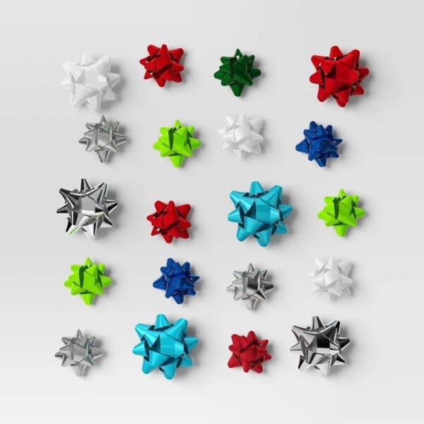40ct Christmas Decorative Bow Assorted Brights - Wondershop? "