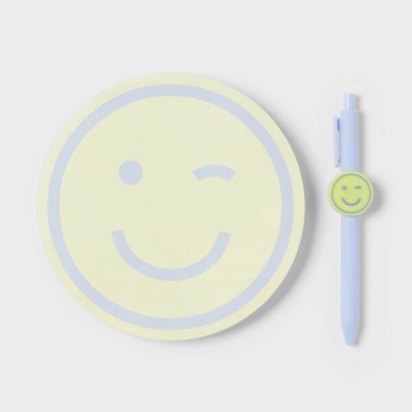 Smiley Notepad with Pen Set - Room Essentials? "