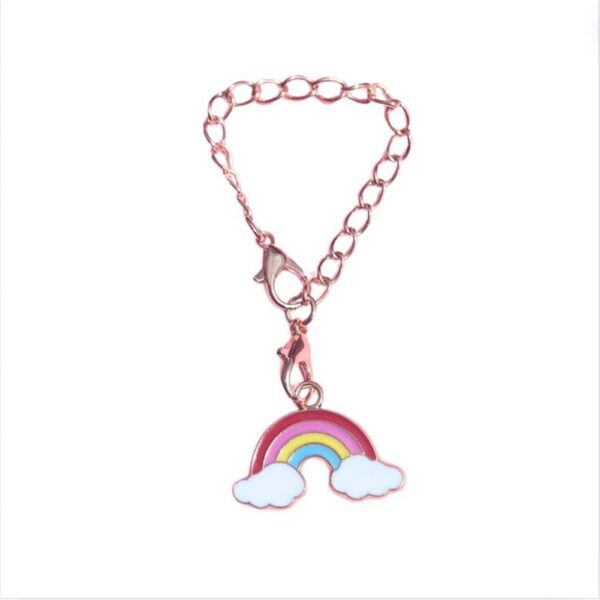CharCharms Handle Charms Rainbow: Multicolored Zinc Alloy Cup Charm for Teen Drinkware Accessories