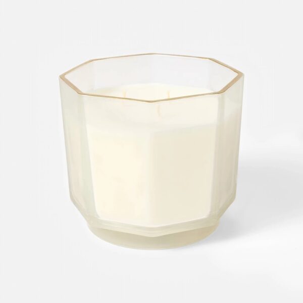 3-Wick Faceted Glass Clementine and Clove Jar Candle 21oz - Threshold? Designed with Studio McGee "
