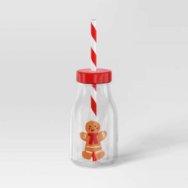 12oz Christmas Gingerbread Tumbler with Straw Red - Wondershop? "