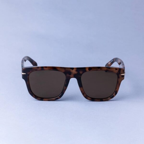 Women's Tortoise Shell Flat Top with Metal Sunglasses - a New Day Brown
