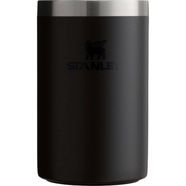 Stanley 10 Oz Standard Stainless Steel All-Occasions Can Chiller Matte Black: Beverage Cozy, 7.16" Height, 2.95" Width