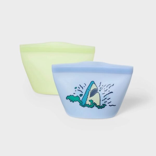 Kids' 2pc Reusable Sandwich Bag Shark - Cat & Jack "