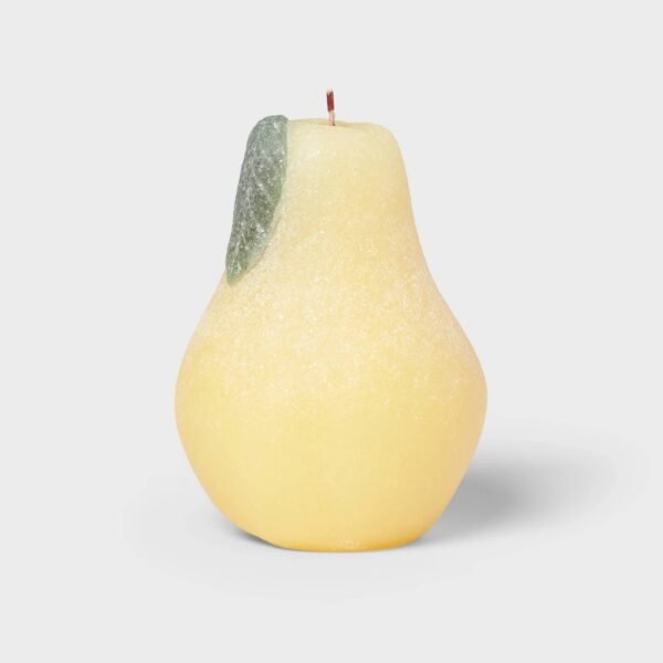 Sugared Pear Figural Sculpted Candle - Threshold? "