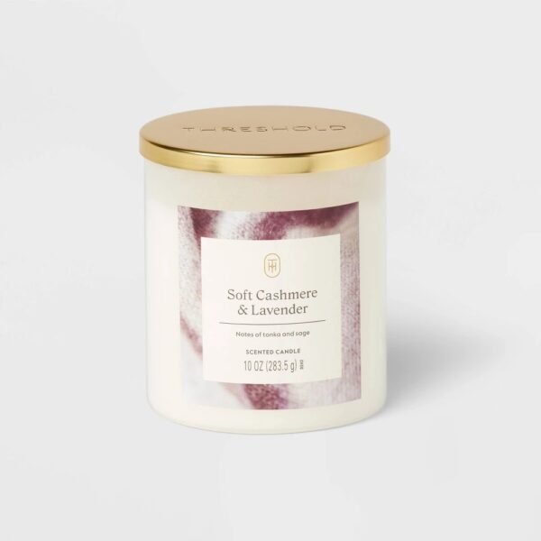 Lidded Glass Jar Candle Soft Cashmere and Lavender 10oz - Threshold