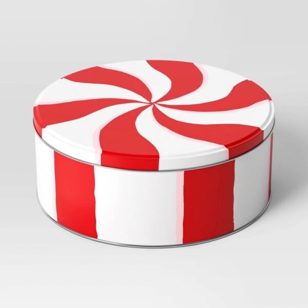 8.25"x3" Christmas Red and White Swirl Gift Box - Wondershop? "