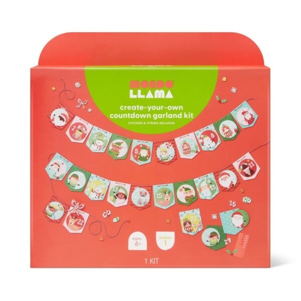 Holiday Craft Christmas Countdown Paper Garland Kit - Mondo Llama? "