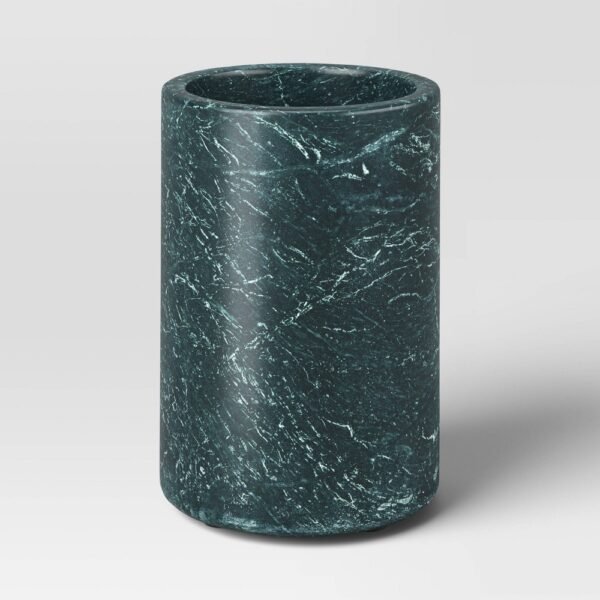 38.88 Fl Oz Marble Wine Chilling Bucket Green - Threshold? "