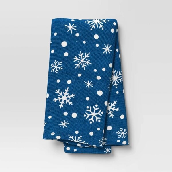 Christmas Snowflake Kitchen Towel Blue - Wondershop? "