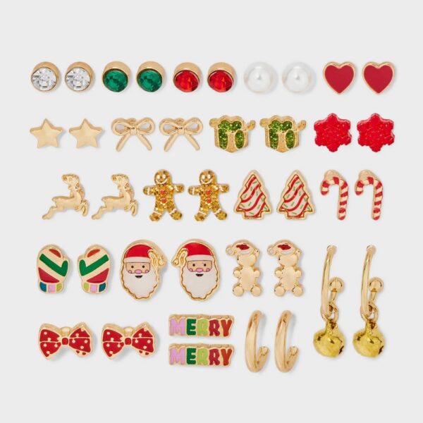 Girls' 20pk Christmas Earring Set - Cat & Jack?