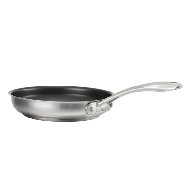 Cuisinart 8" Classic Stainless Ceramic Nonstick Skillet: Dishwasher-Safe, Even-Heating, Induction Compatible