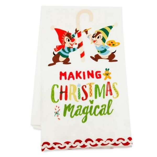 Disney Chip 'n Dale Holiday Kitchen Towel "