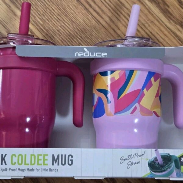 2-PACK Reduce Coldee 14oz Stainless Steel Kids Tumblers with Handles