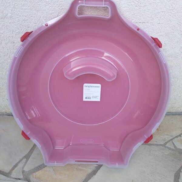 Bright Room Plastic Wreath Box Red, Holiday D?cor Organizer Fits 24" Wreaths NEW