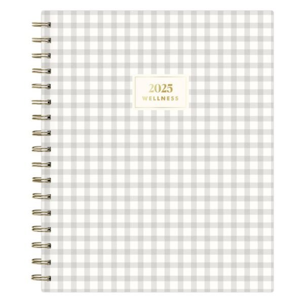 The Everygirl Wellness Planner January - December 2025 Hardcover 7"x9" Weekly/Monthly Wirebound Mable Gray