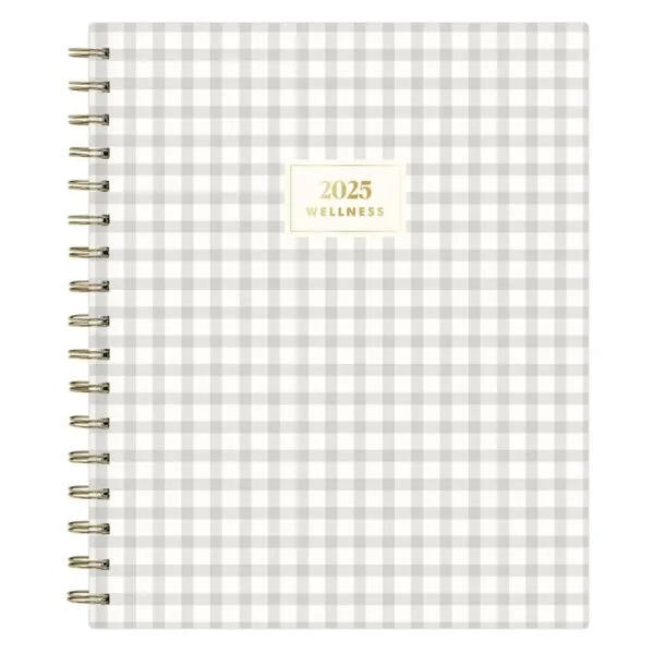 The Everygirl Wellness Planner January - December 2025 Hardcover 7"x9" Weekly/Monthly Wirebound Mable Gray