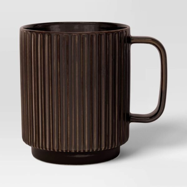 16oz Moira Ceramic Mug Black - Threshold "