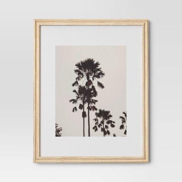 11"x14" Matted to 8"x10" Traditional Value Picture Frame Natural Wood - Room Essentials "