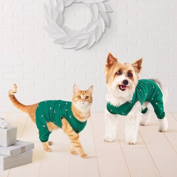Polar Bear Print Jersey Holiday Matching Family Dog and Cat Pajamas - Wondershop Green XS
