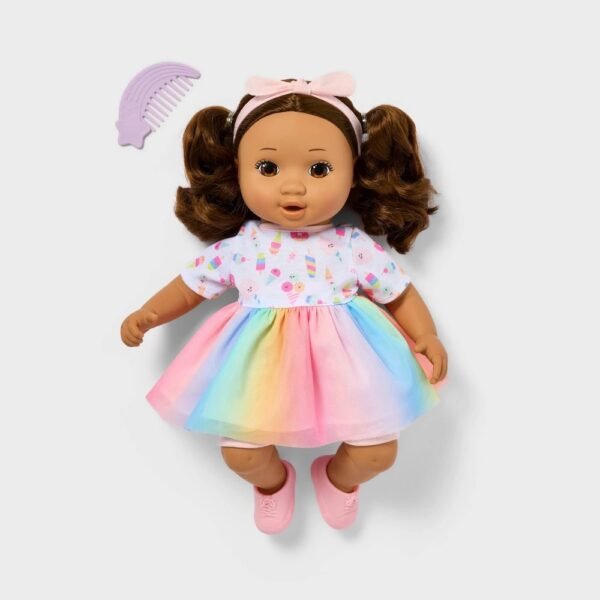 14" Toddler Baby Doll - Brown Hair/Eyes - Gigglescape