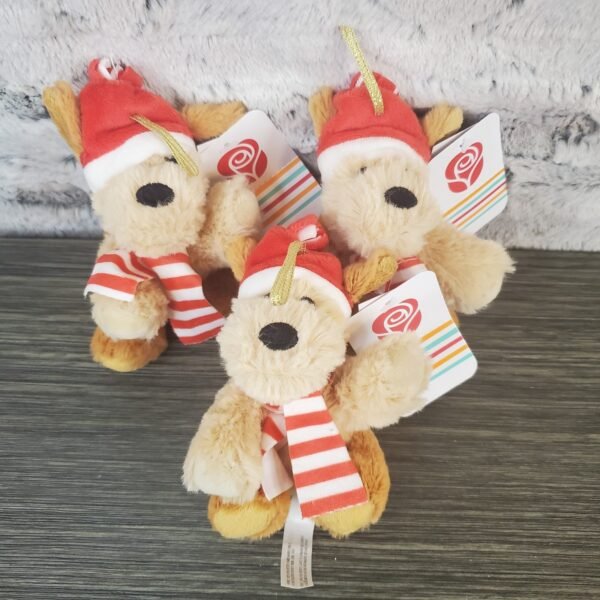 NEW American Greetings Mini Christmas Dog 4" Plush Ornament "