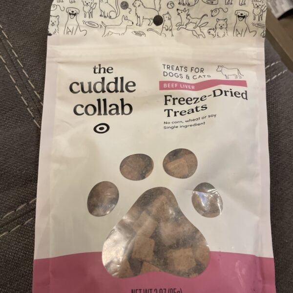 The Cuddle Collab Treats for Dogs and Cats, Beef Liver, Freeze Dried Treats
