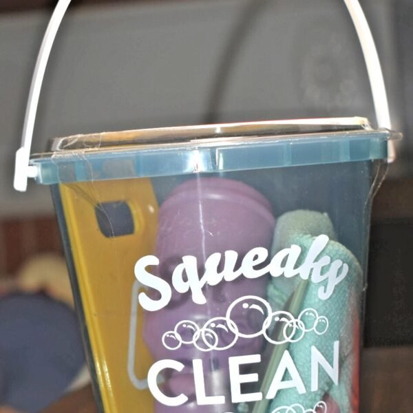NEW Kids Toy Mini Cleaning Bucket Playset 6 Pieces Squeaky Clean "