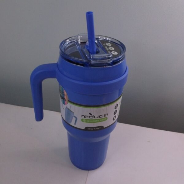 Reduce 40oz Cold 1 Vacuum Insulated Tumbler Mug W Handle/ Straw Stainless Steel