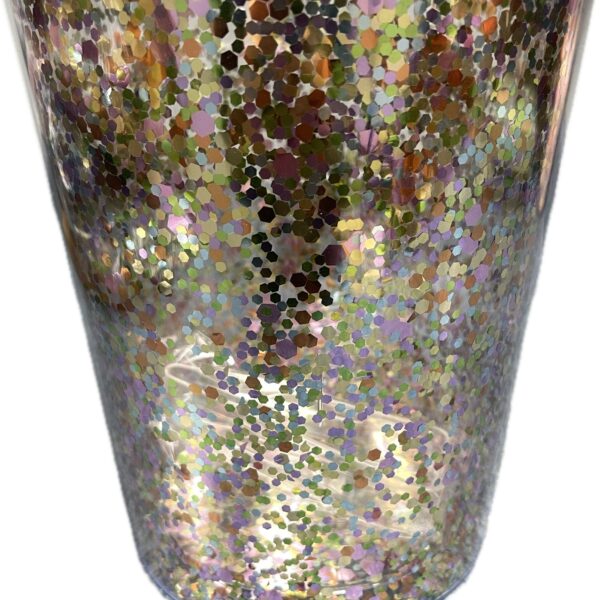 Target Bullseye?s Playground Ice Bucket W/Tongs Sparkly Confetti Disco NEW