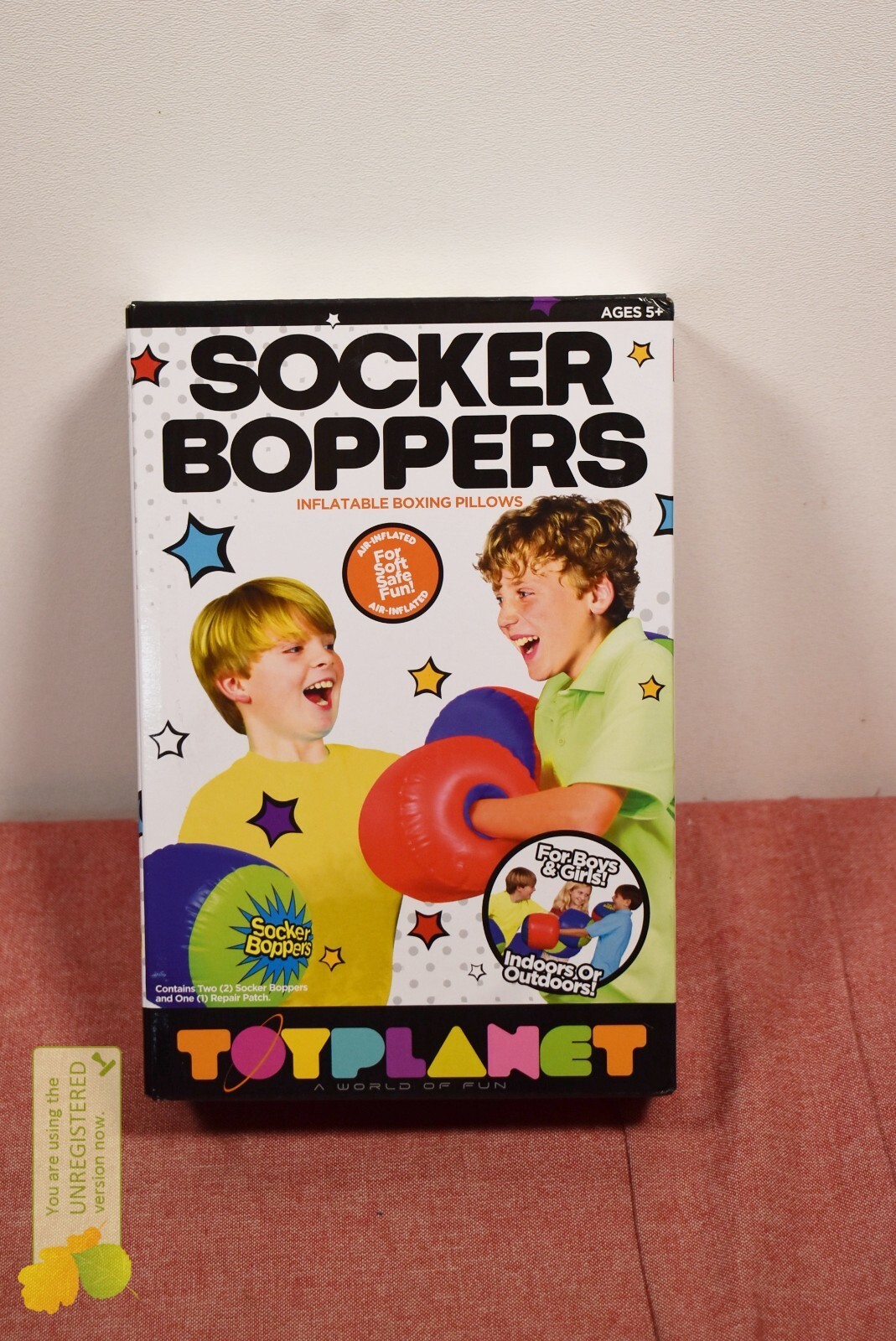 1490013525-1.jpg Toy Planet Socker Boppers Inflatable Boxing Pillows " - Image 1
