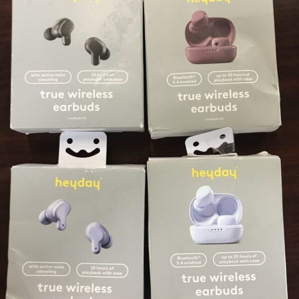 Lot 4 New Sealed Heyday True Wireless Bluetooth 5.4 Earbuds Sweat Resistant "