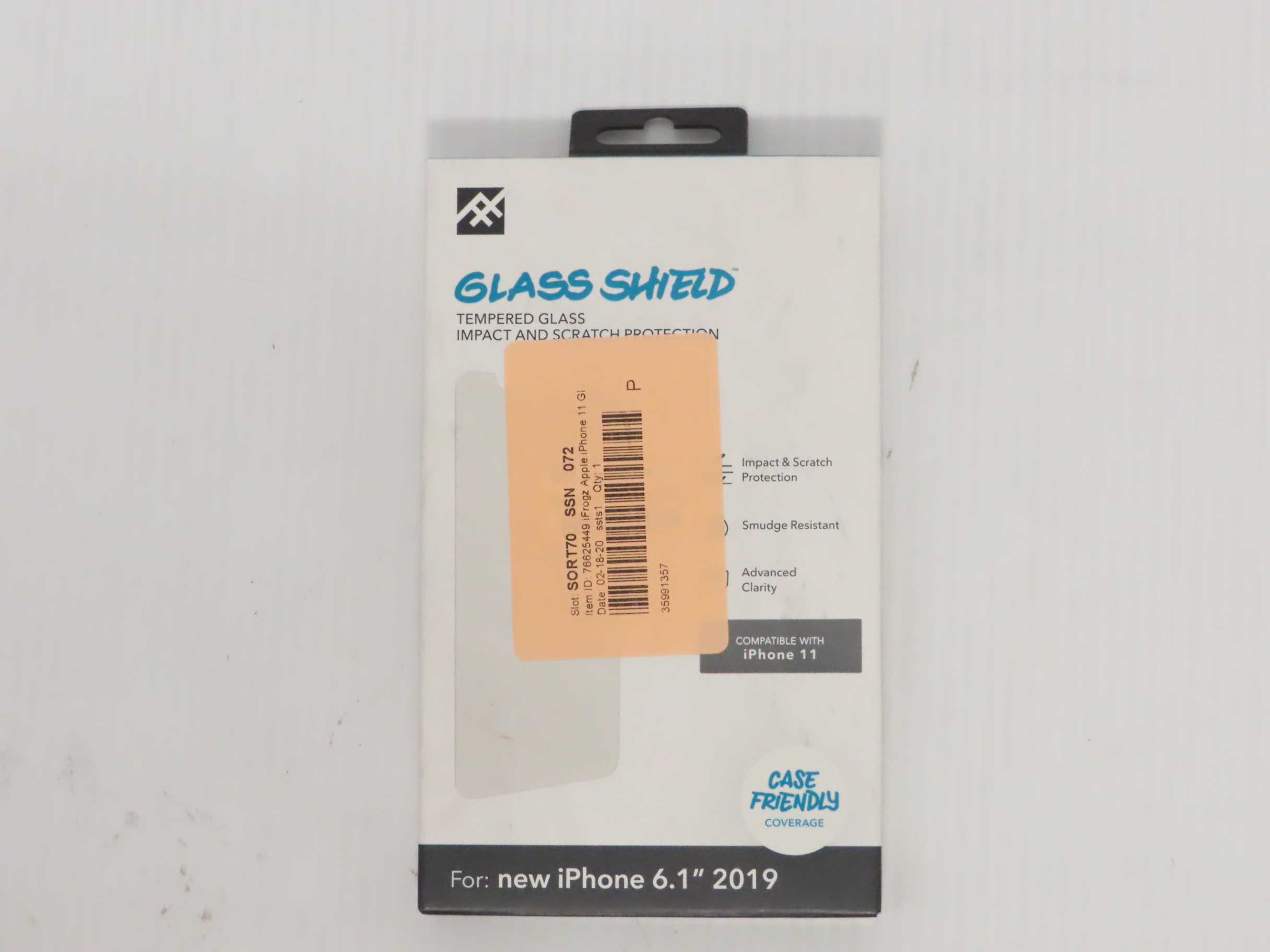 157609999-1.jpg IFrogz Apple iPhone 11/XR Glass Shield Screen Protector - Image 1