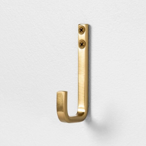Bath Hook Brass - Hearth & Hand? with Magnolia: Wall-Mounted, Robe Hanging, Gold Finish, Includes Hardware "